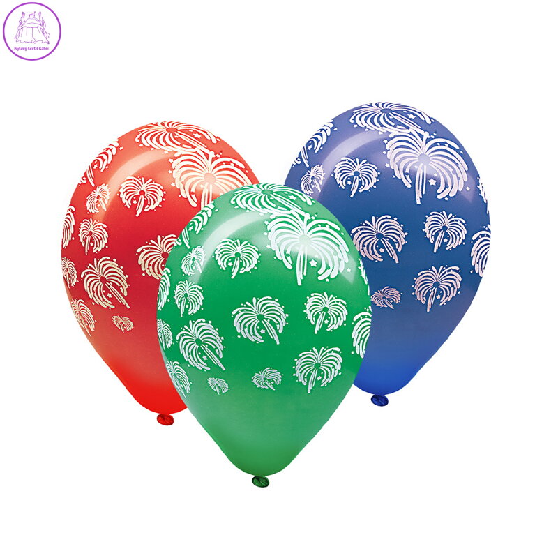 Balón L 30 cm, Ohňostroj / 5ks /