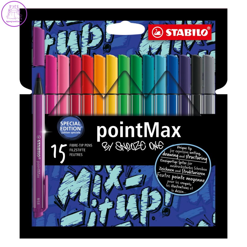 Liner na psaní STABILO pointMax - sada 15 ks Liner na psaní STABILO pointMax - sada 15 ks