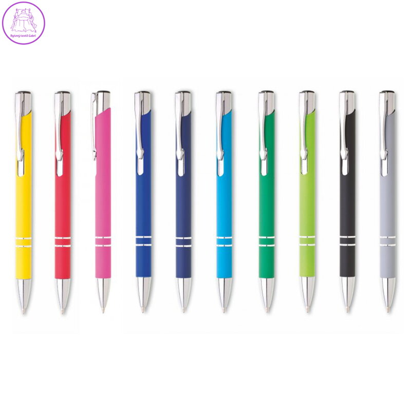 Kuličkové kovové pero SIONA SOFT (mix 10 barev) cena za 1 ks