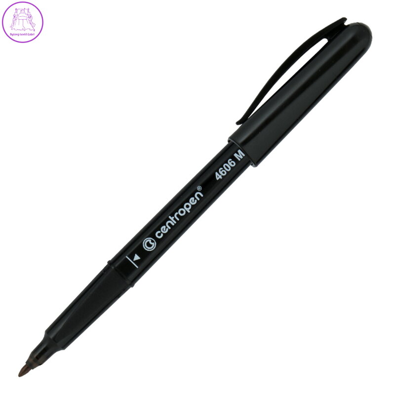 Popisovač CENTROPEN 4606 CD - černý Popisovač CENTROPEN 4606 CD - černý