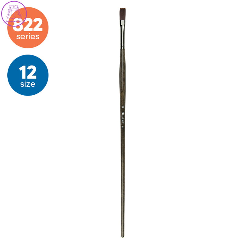 Štětec plochý MILAN č. 12 - 822 s ergonomickou rukojetí Štětec plochý MILAN č. 12 - 822 s ergonomickou rukojetí