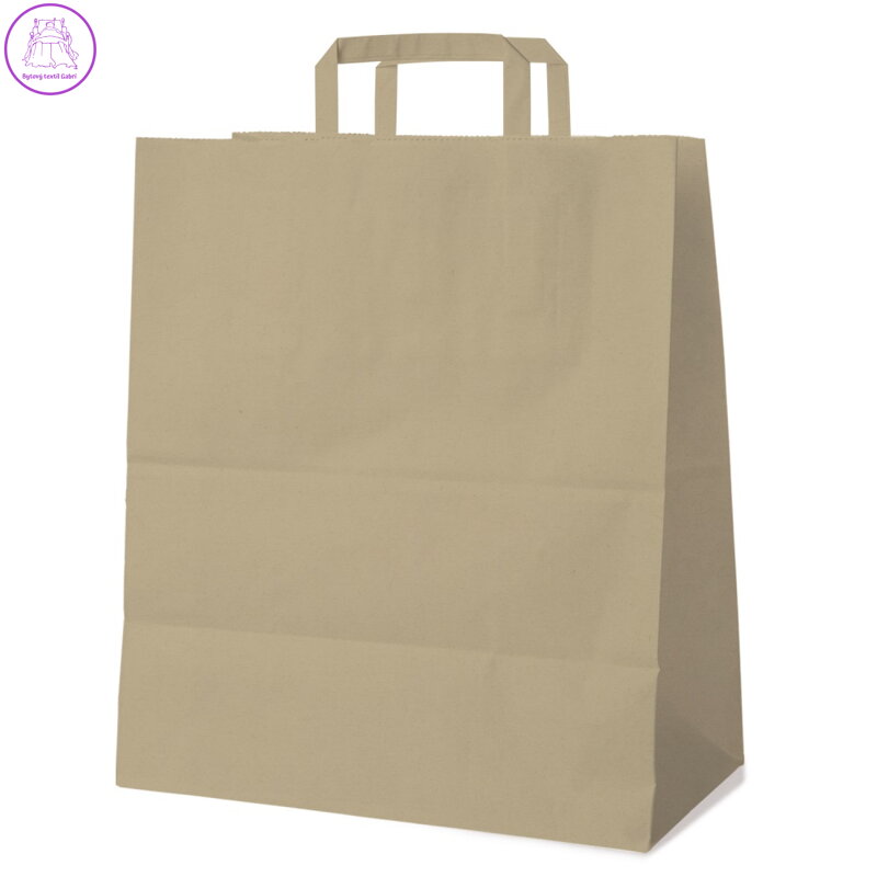 Papírová taška hnědá 45+17 x 48 cm [25 ks]