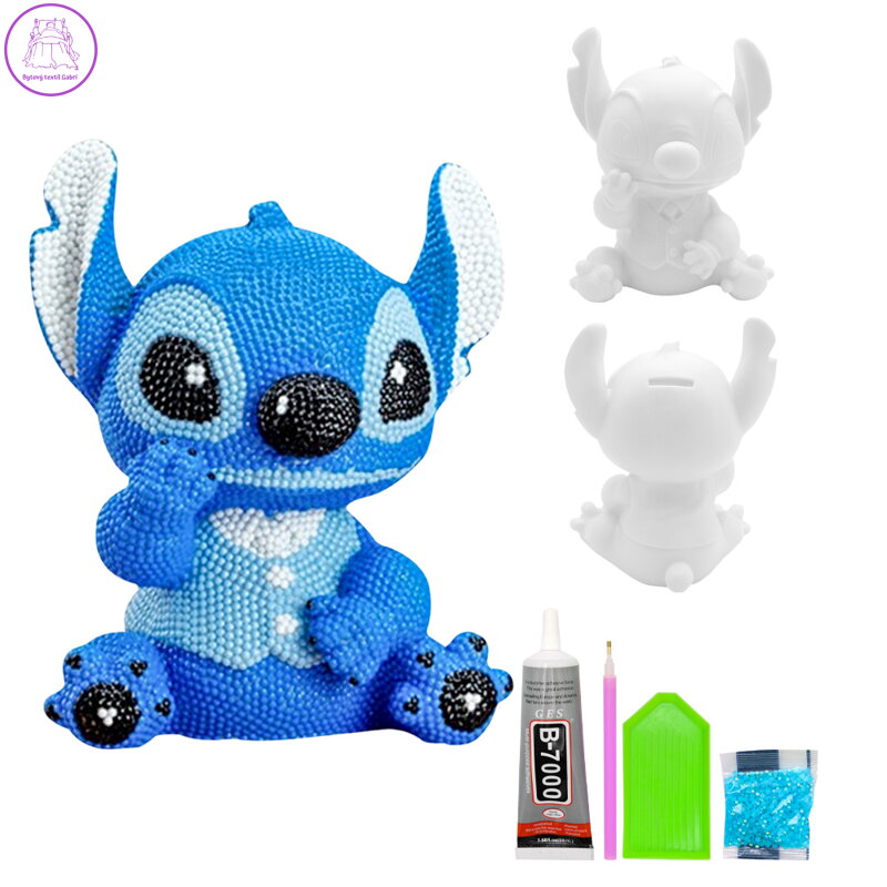 Vinylová krabička 17 cm "Ozdobte si ji sami" - Stitch