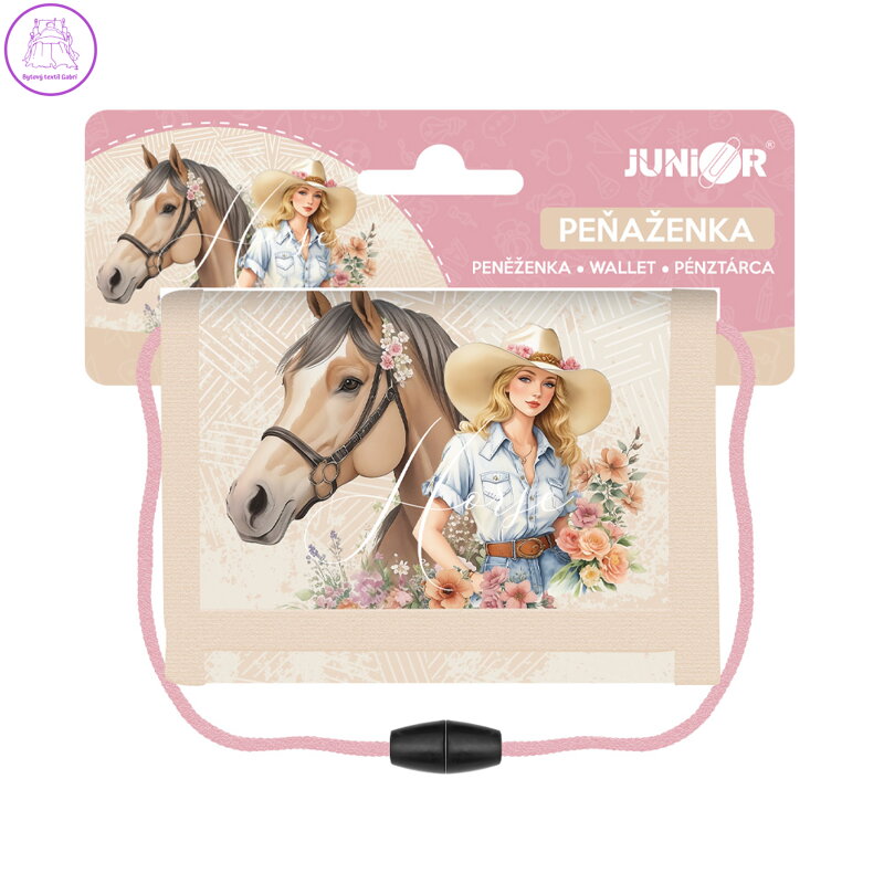 Detská textilná peňaženka JUNIOR S7 - Horse