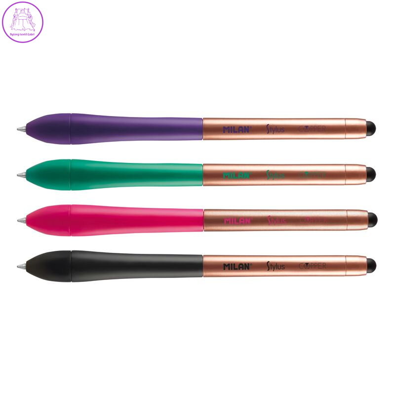 Pero kuličkové MILAN Stylus Copper, modré