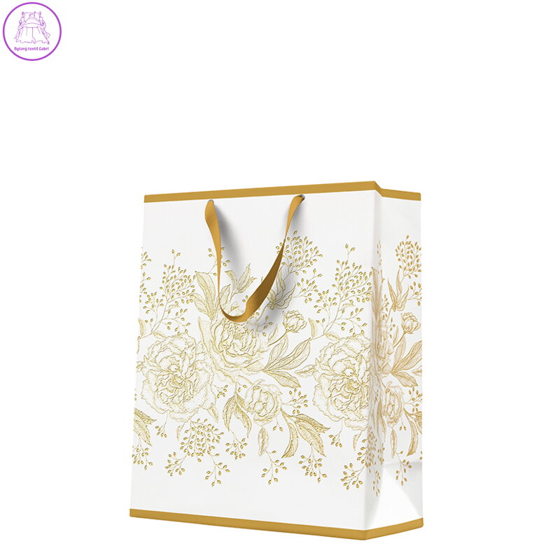 Dárková taška Premium ROSE PEONIES, large - 26,5x33,5x13 cm Dárková taška Premium ROSE PEONIES, large - 26,5x33,5x13 cm