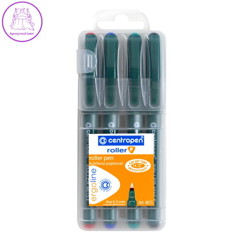 Roller CENTROPEN 4615 F - sada 4 ks 0,3 mm Roller CENTROPEN 4615 F - sada 4 ks 0,3 mm