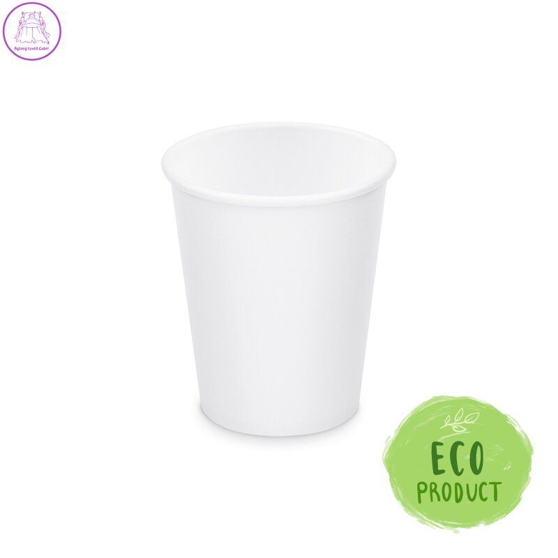 Papírový pohár bílý 280 ml, M (O 80 mm) [50 ks]