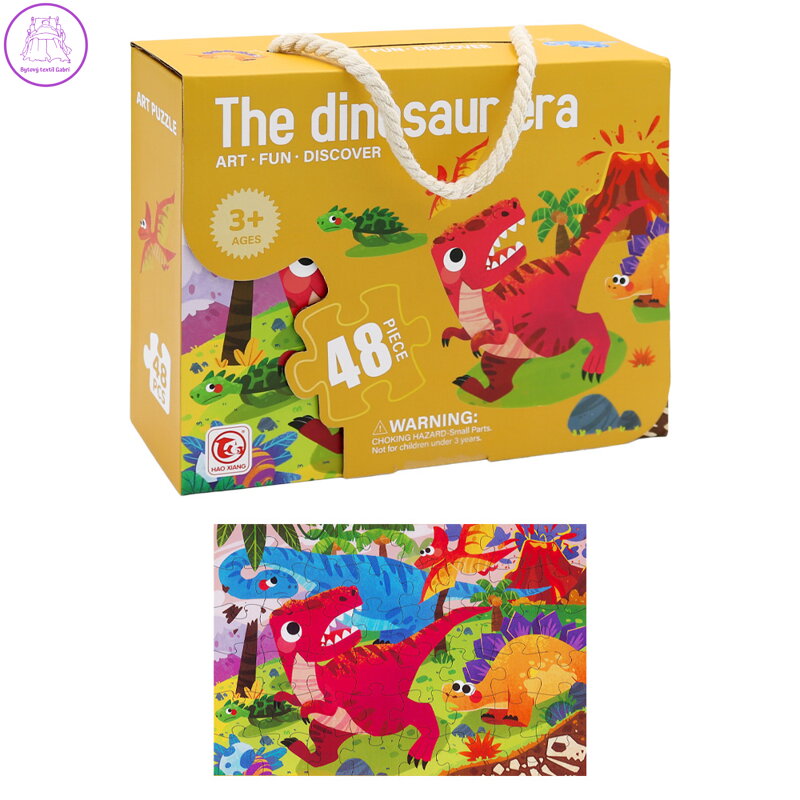 Dětské puzzle 50 x 34 cm (48 dílků) - Doba dinosaurů Dětské puzzle 50 x 34 cm (48 dílků) - Doba dinosaurů