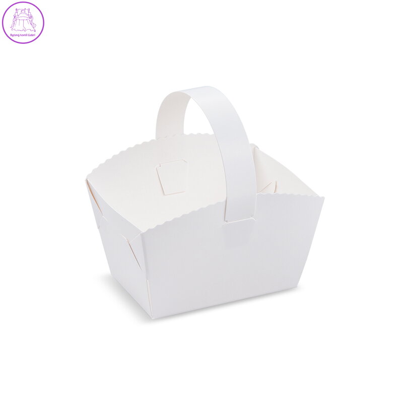Svatební košíčky s ouškem 10 x 8 x 6 cm (50 ks v bal.)