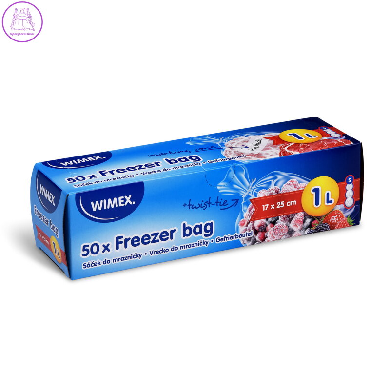 Sáčky do mrazničky 17 x 25 cm LDPE, 1L, 50ks Sáčky do mrazničky 17 x 25 cm LDPE, 1L, 50ks