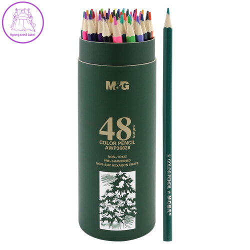 Pastelky šestihranné M&G v pouzdře, sada 48 ks Pastelky šestihranné M&G v pouzdře, sada 48 ks