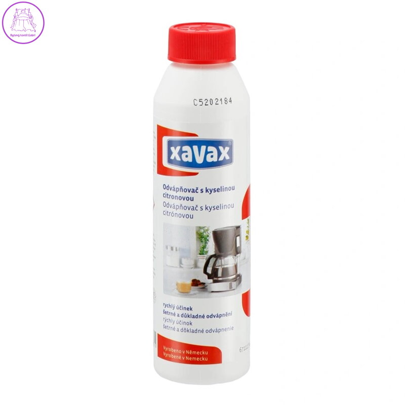 Přípravek na odvápnění XAVAX s kyselinou citrónovou, 250ml