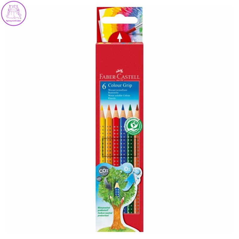 Pastelky akvarelové Faber-Castell Colour Grip sada 6 ks