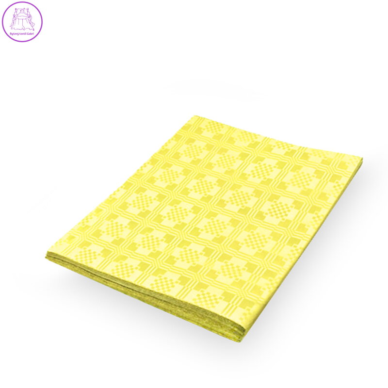 Ubrus papírový skládaný 1,80 x 1,20 m, žlutý
