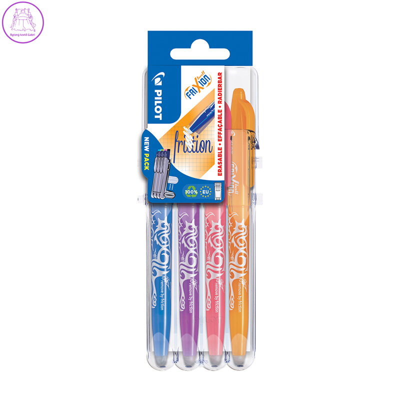 Roller gumovací PILOT Frixion Ball 0,7mm, Set2Go nové barvy, sada 4 ks Roller gumovací PILOT Frixion Ball 0,7mm, Set2Go nové barvy, sada 4 ks