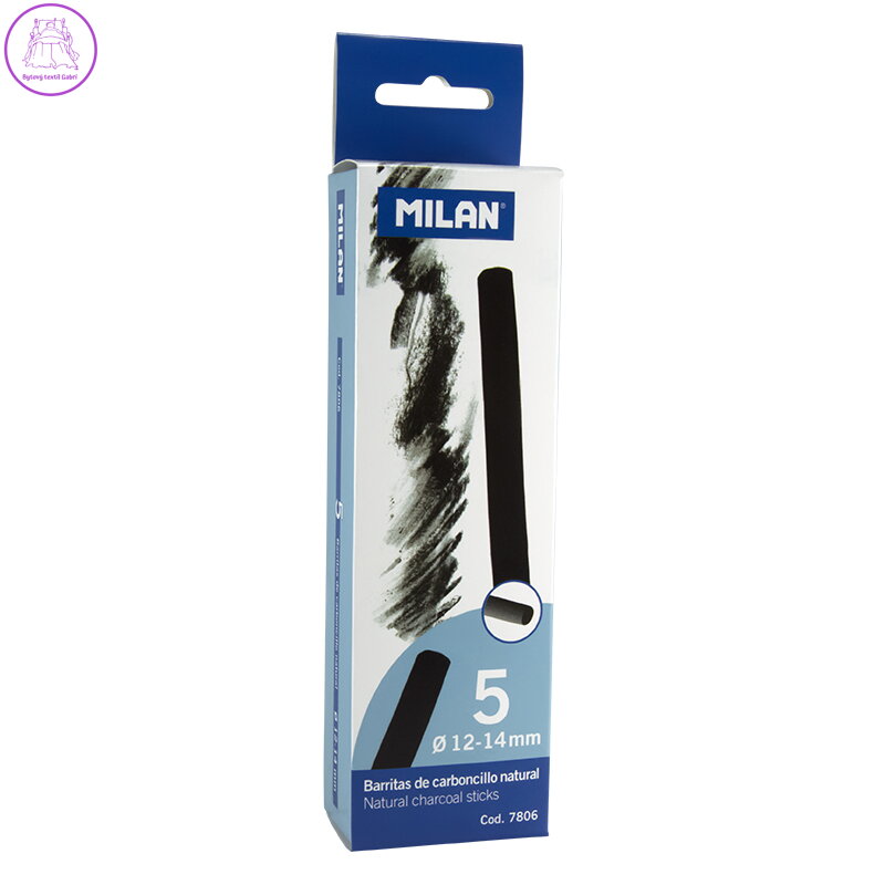 Uhlík přírodní MILAN 12-14mm, 5ks Uhlík přírodní MILAN 12-14mm, 5ks