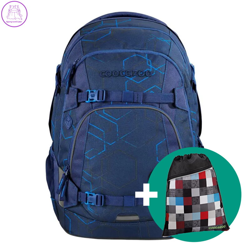 Školský ruksak coocazoo MATE, Blue Motion, certifikát AGR