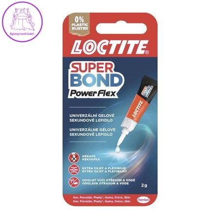 Lepidlo vteřinové Loctite Super Bond Power Flex Gel 2 g