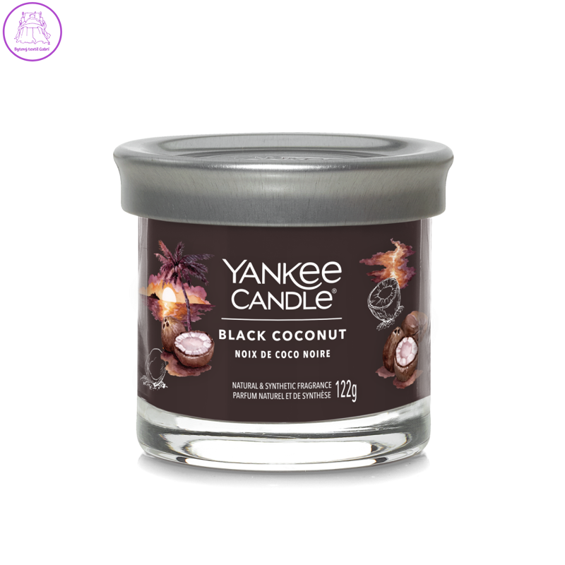 Svíčka Yankee Candle - BLACK COCONUT, malá