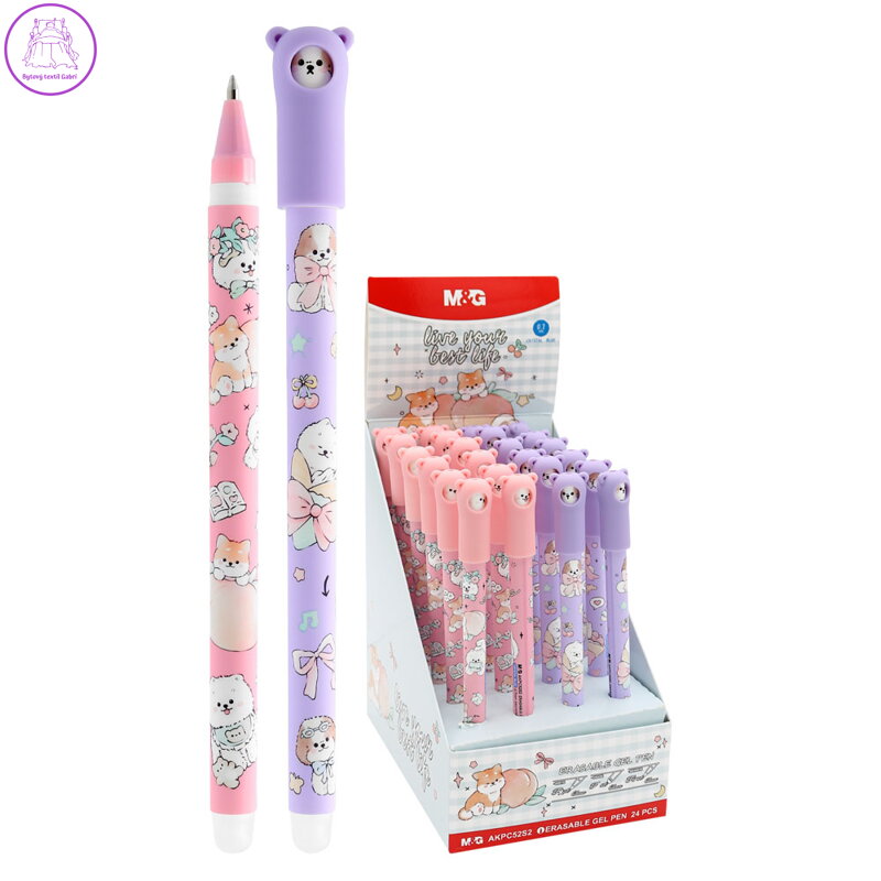 Pero gelové /gumovací M&G Live your best life 0,7mm - modrá náplň