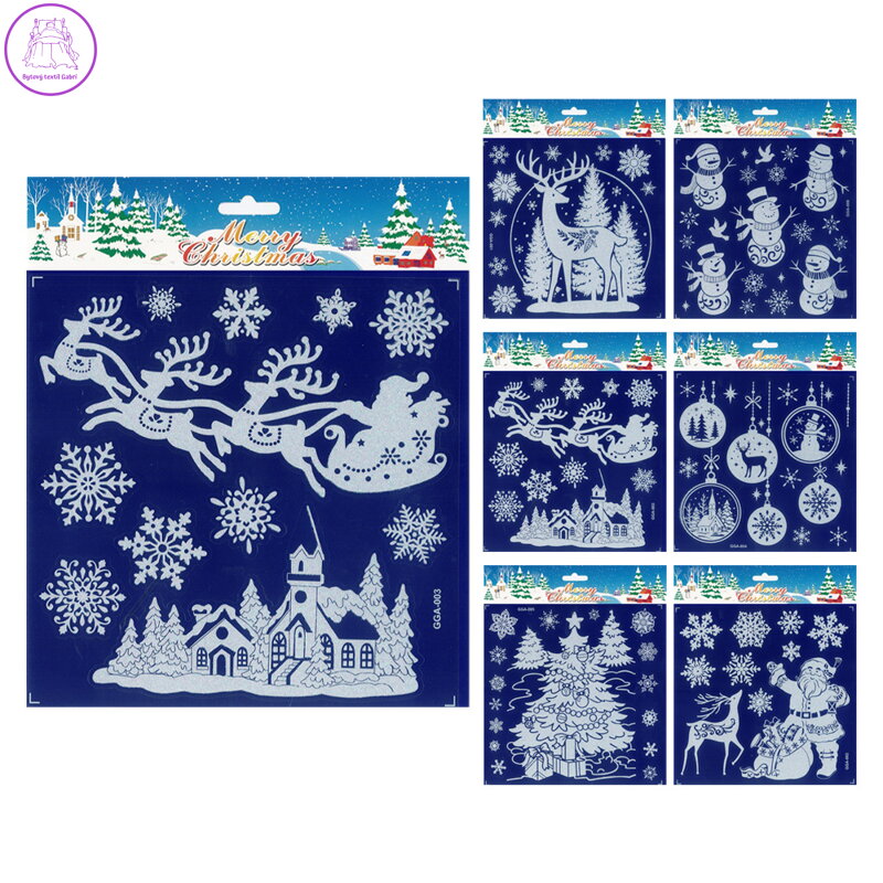 Vánoční okenní fólie 18,5 x 22,5 cm (mixdesigns)