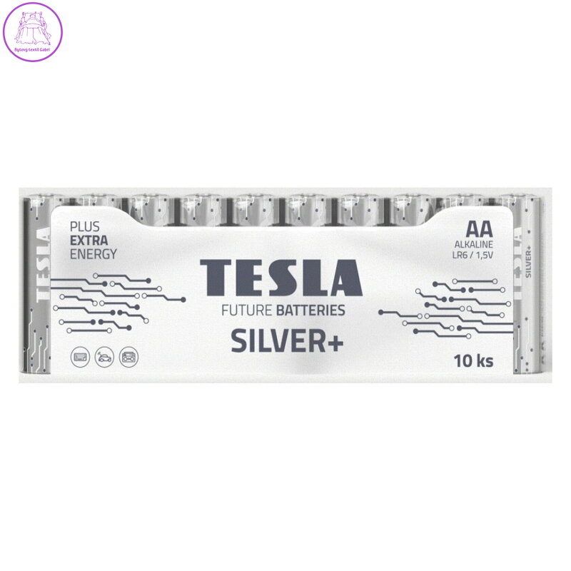 Baterie alkalická TESLA Silver+ AA 1,5V - 10ks