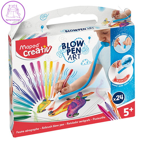 Sada Maped Creativ Blowpen Pop´Art fúkacie pero - 24 farieb Sada Maped Creativ Blowpen Pop´Art fúkacie pero - 24 farieb
