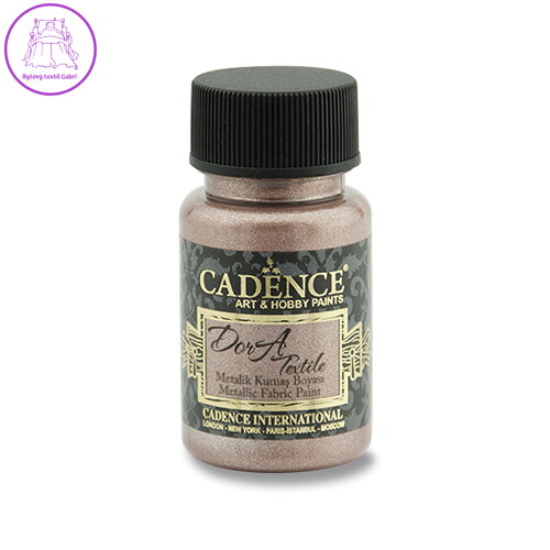 Textilná farba Cadence, metal. staroružová, 50 ml