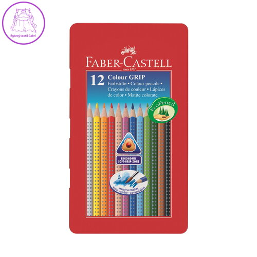Pastelky Faber-Castell Grip 12 far Pastelky Faber-Castell Grip 12 far