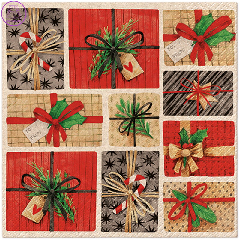 Ubrousky PAW L 33x33cm We Care Composition With Gifts