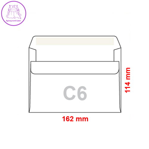 Obálky C6 114x162 mm samolepicí