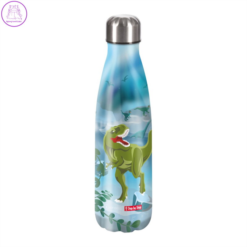Izolovaná láhev na nápoj z nerezové oceli 0,5 l, Divoký T-Rex Taro