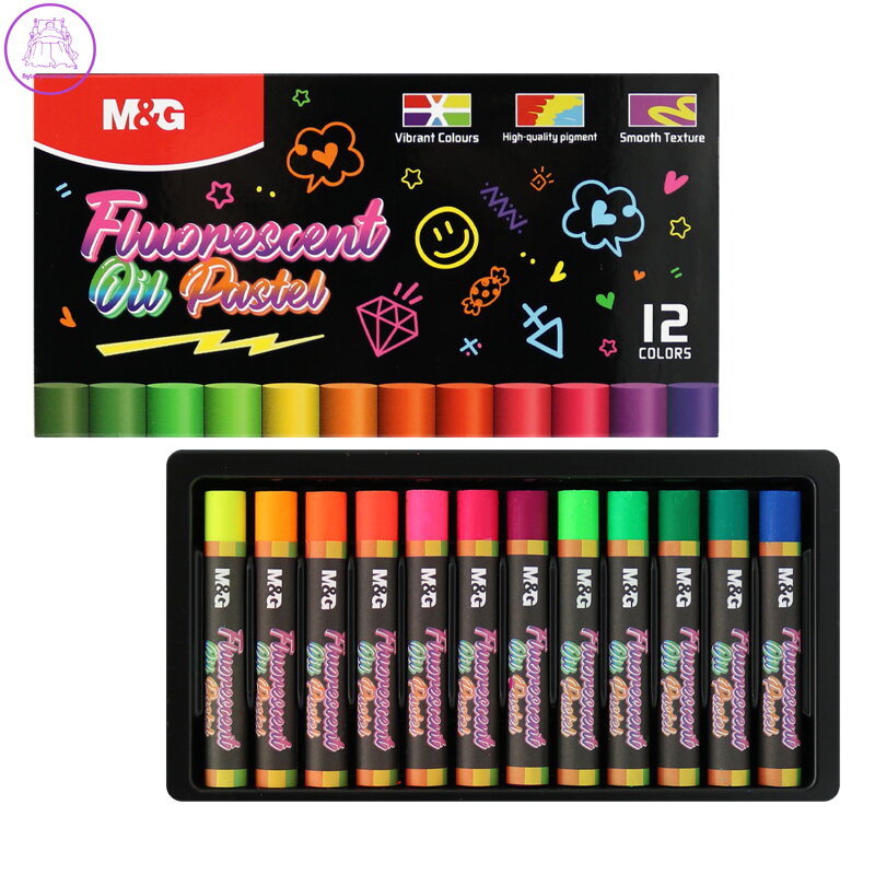 Pastel olejový M&G Fluorescent - sada 12 ks Pastel olejový M&G Fluorescent - sada 12 ks