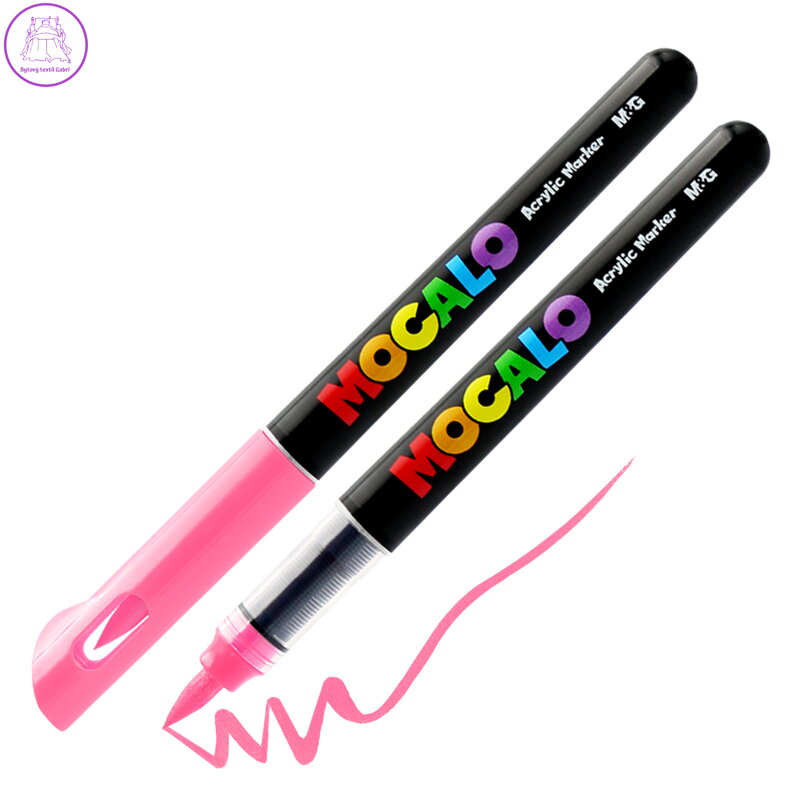 Akrylový fix M&G MOCALO, štětcový hrot - Blackberry Purple 217