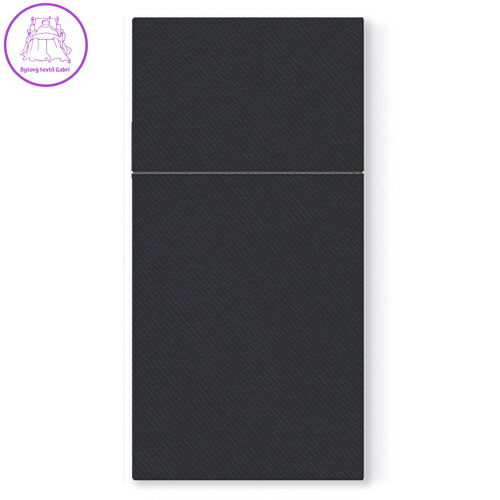 Kapsy na příbory PAW Airlaid 40x40cm Unicolor Black, 25 ks/bal Kapsy na příbory PAW Airlaid 40x40cm Unicolor Black, 25 ks/bal