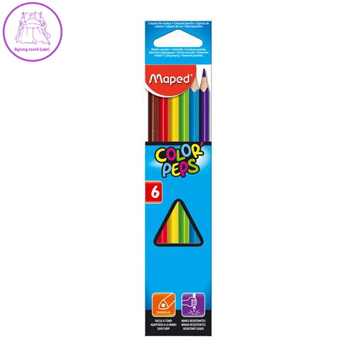 Pastelky MAPED "COLOR'PEPS", 6 ks Pastelky MAPED "COLOR'PEPS", 6 ks