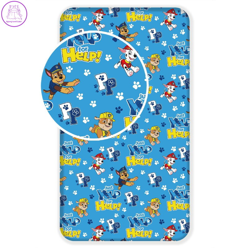 Jerry Fabrics Prostěradlo Paw Patrol 137 90x200x25 cm