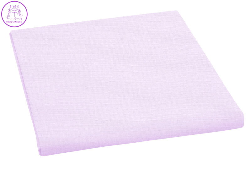 Prostěradlo bavlněné jednolůžkové 150x240cm světle fialové