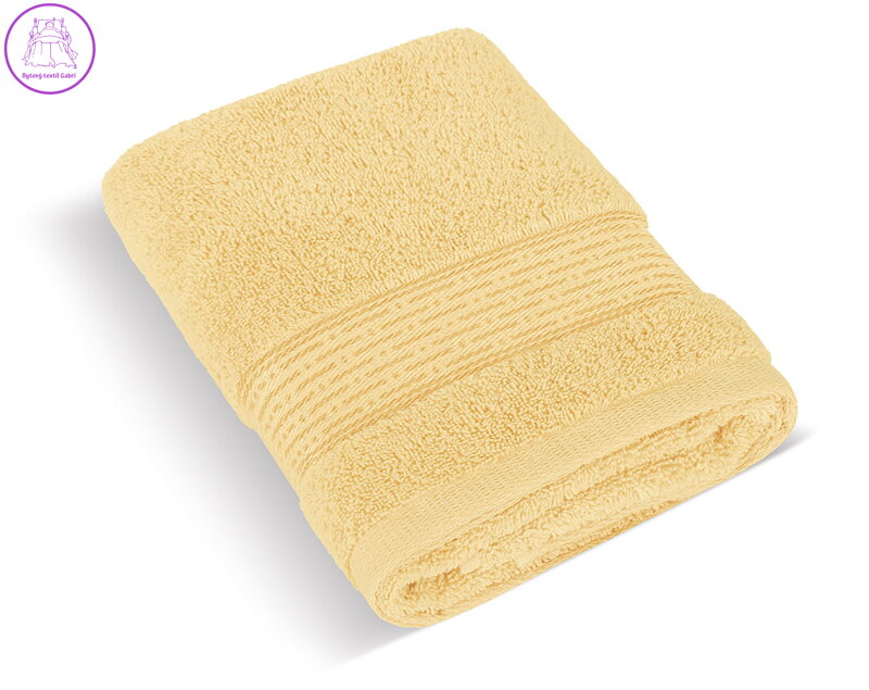 Froté ručník 50x100cm proužek 450g světle žlutá