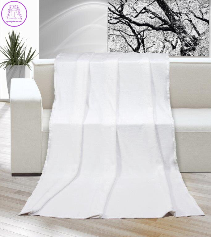 Deka micro jednolůžko 150x200cm bílá