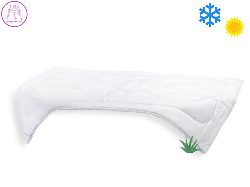 Prodloužená přikrývka Aloe Vera 140x220cm celoroční 935g