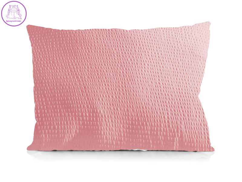 Krepový povlak na polštář růžový