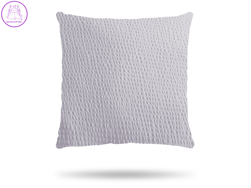 Krepový povlak na polštář šedý