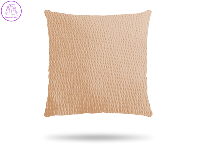 Krepový povlak na polštář béžový