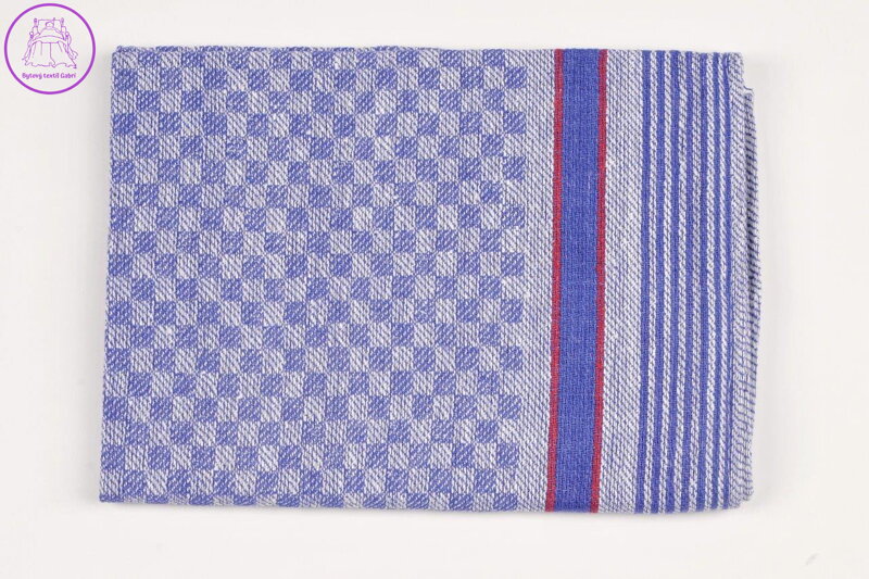 Pracovní ručník keprový 50x100cm modrá kostka Pracovní ručník keprový 50x100cm modrá kostka