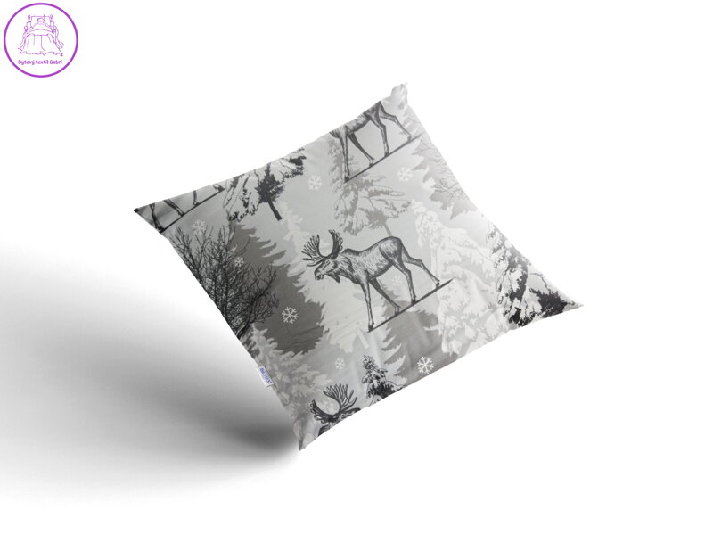 Bavlněný povlak s vánočním motivem na polštář 40x40 cm Lara