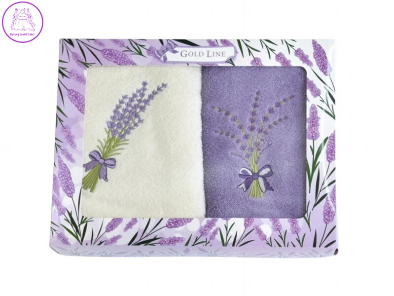Praktik Dárková sada ručníků Levandule 50x100 cm 2 ks