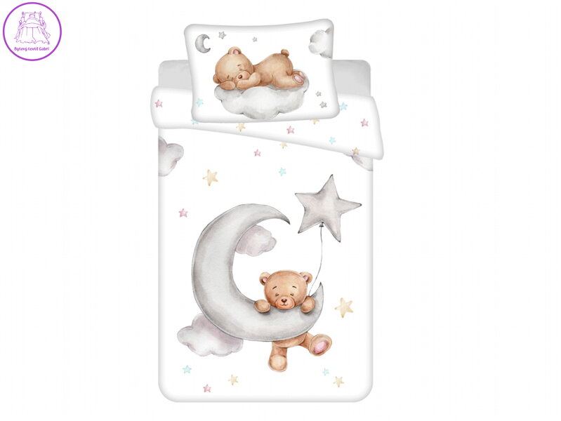 Jerry Fabrics Disney povlečení do postýlky Medvídek Moon baby 100x135, 40x60 cm