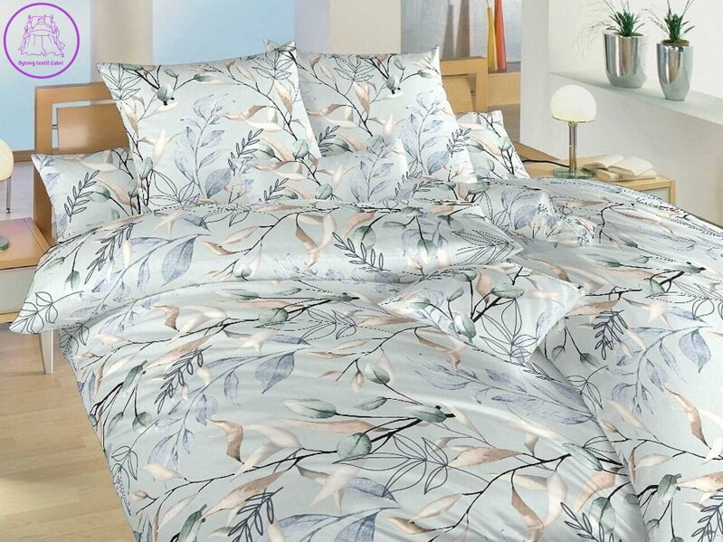 Povlečení bavlna Milaya mentolová 140x200, 70x90 cm II.jakost